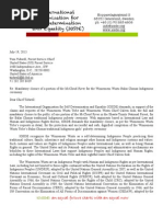 IOSDE Letter for Winnemem Wintu Re Balas Chonas River Closure