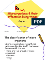 Microorganisms & Their Effects on Living Things