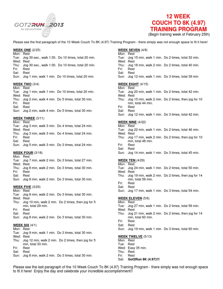 12-week-couch-to-8k-training-program