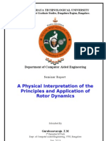 A Physical Interpretation of The Principles and Application of Rotor Dynamics