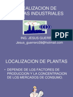 Localizacion de Plantas Industriales