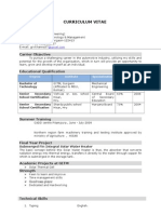 CV Mechanical Engineer Gourav Khanna Summary