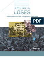 Klinger, Scott & Sarah Anderson Et Al. 2011 'America Loses-- Corporations That Take 'Tax Holiday' Slash Jobs' Institute for Policy Studies (Oct. 3, 23 Pp.)