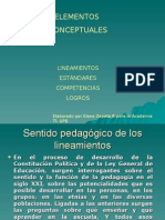 Elementos Conceptuales Competencias Logros