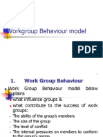 Workgroup Behaviour Model