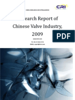 Research Report of Chinese Valve Industry, 2009