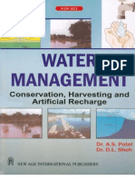 Water Management Conservation, Harvesting and Artificial Recharge
