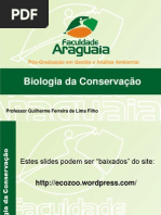 Conservacao Aula 02 Pos Analise e Gestao Ambiental