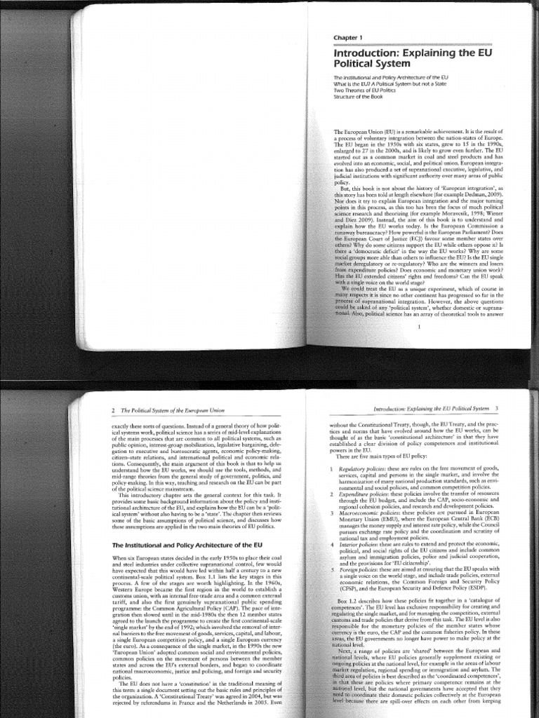 HIX - HOYLAND, The Political System of EU | PDF