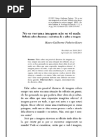 No se ver uma imagem não se vê nada_Reflexão sobre discursos e narrativas da e sobre a imagem
