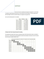 Creating Gantt Charts in MS Excel