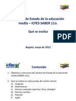 Guia Que Se Evalua Examen Saber 11 Mayo 2012 PDF