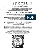 Aristotelis Opera Cum Averrois Commentariis Vol I PT 1