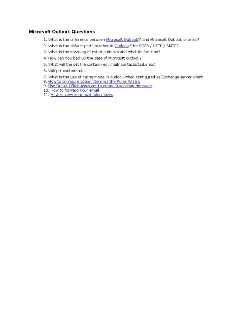 Microsoft Outlook Solution 01 | PDF
