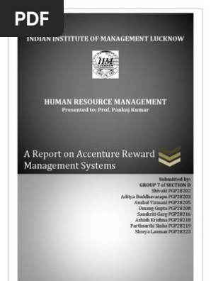 Accenture Reward Management System Motivation Self Improvement