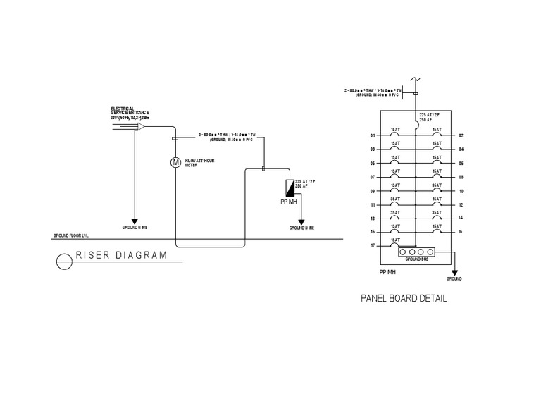 Electrical Riser Diagram Overview | PDF