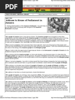 Emperor Haile Selassie, Address to the House of Parliament in Jamaica, April 1966 -- Address to the People of Africa in Jamaica, Invitation to Jamaica to Join OAU