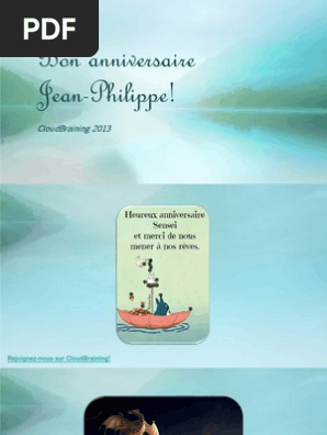 Bon Anniversaire A Jean Philippe Touzeau Du Blog Revolution Personnelle