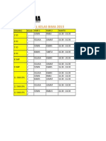 Jadwal Kelas Bima 2013: Learning Institute