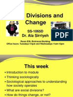 Social Divisions and Change Lecture 1