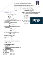 EXAMEN TEÓRICO PRÁCTICO de MATEMÁTICA