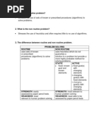 Routine vs Non-Routine Problems Explained | PDF | Systems Science ...