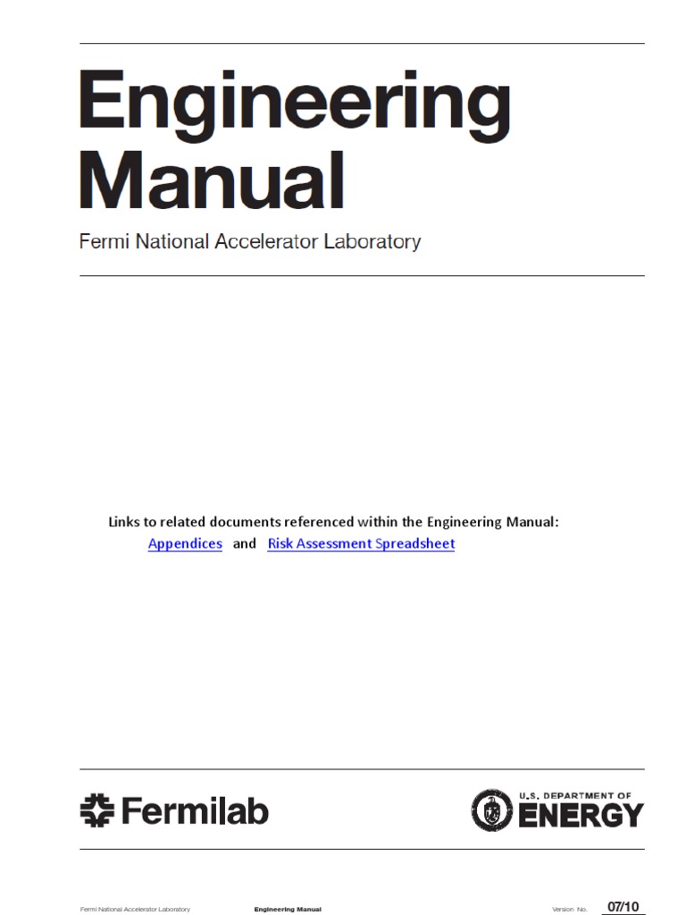 Engineering Manual | Specification (Technical Standard) | Engineering