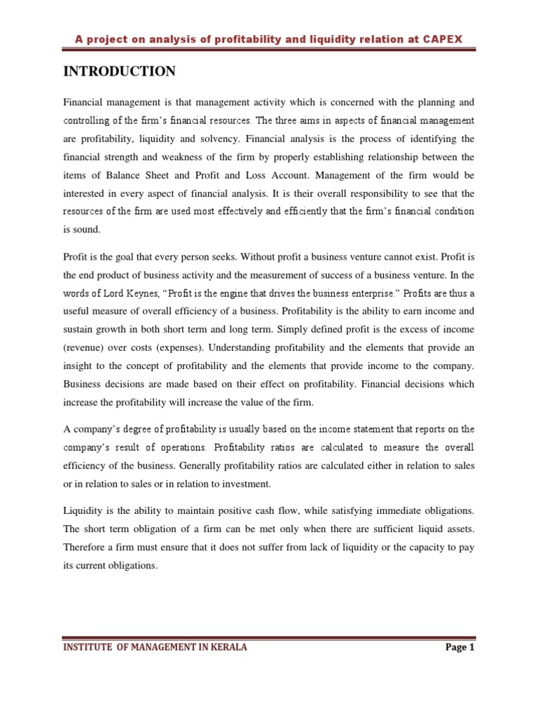 Prathi Project Capex | PDF | Market Liquidity | Profit (Accounting)