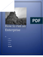 How To Run An Enterprise