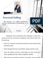 Personal Selling Sales Promotion 2