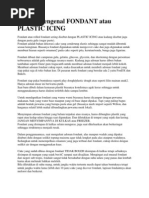 Download Sekilas Mengenal Fondant Atau Plastic Icing by Aswaniranti Amrul SN156566024 doc pdf