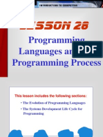 Lesson 28: Programming Languages and The Programming Process