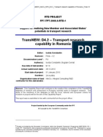 TransNEW-InteCo - WP4 - D4 2 - Transport Research Capability in Romania - Final-V2