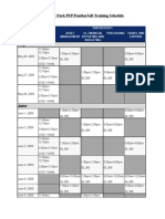 PEP Panther Soft Schedule