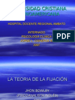 LA TEORIA DE LA FIJACIÓN