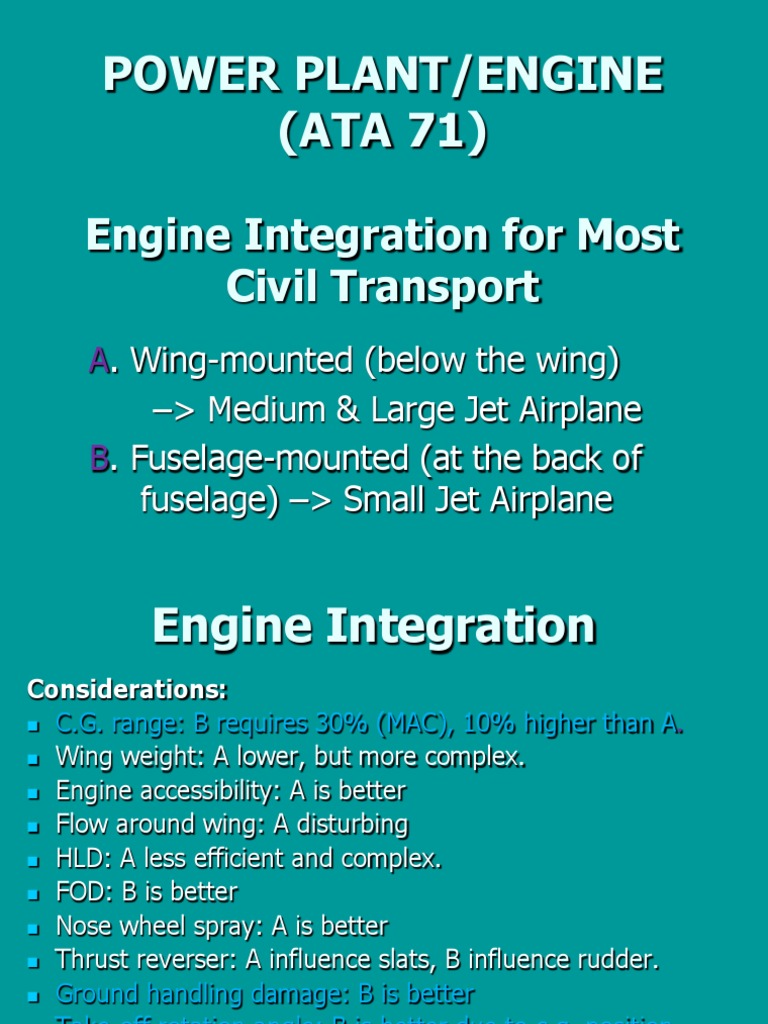 Engine Integration in Jet Aircraft | PDF | Jet Engine | Engines
