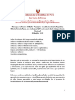 Mensaje Presidencial 2013 Ollanta Humala