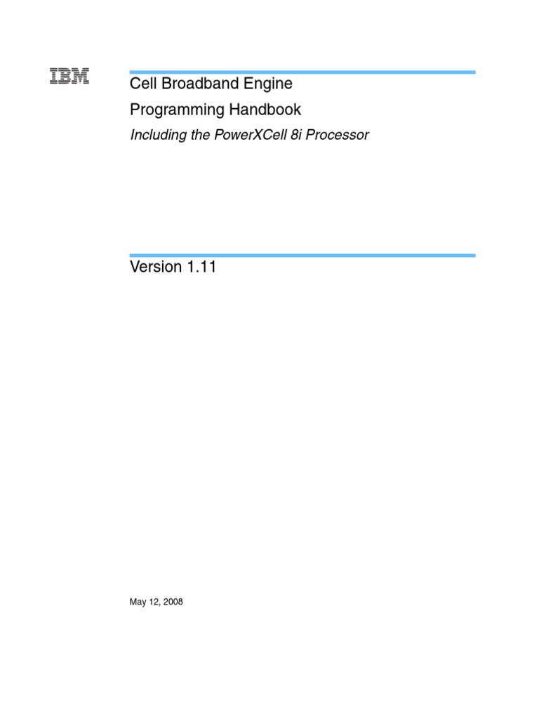 CELL Handbook | PDF | Cpu Cache | Thread (Computing)