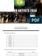 Call For Artists 2014-KCSNY