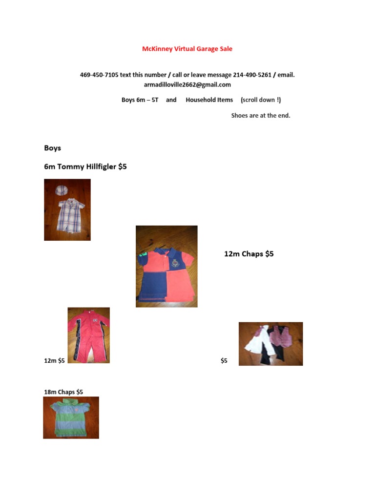 Boys Clothes