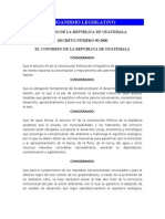 Ley Del Organismo Ejecutivo - Decreto No 90-2000