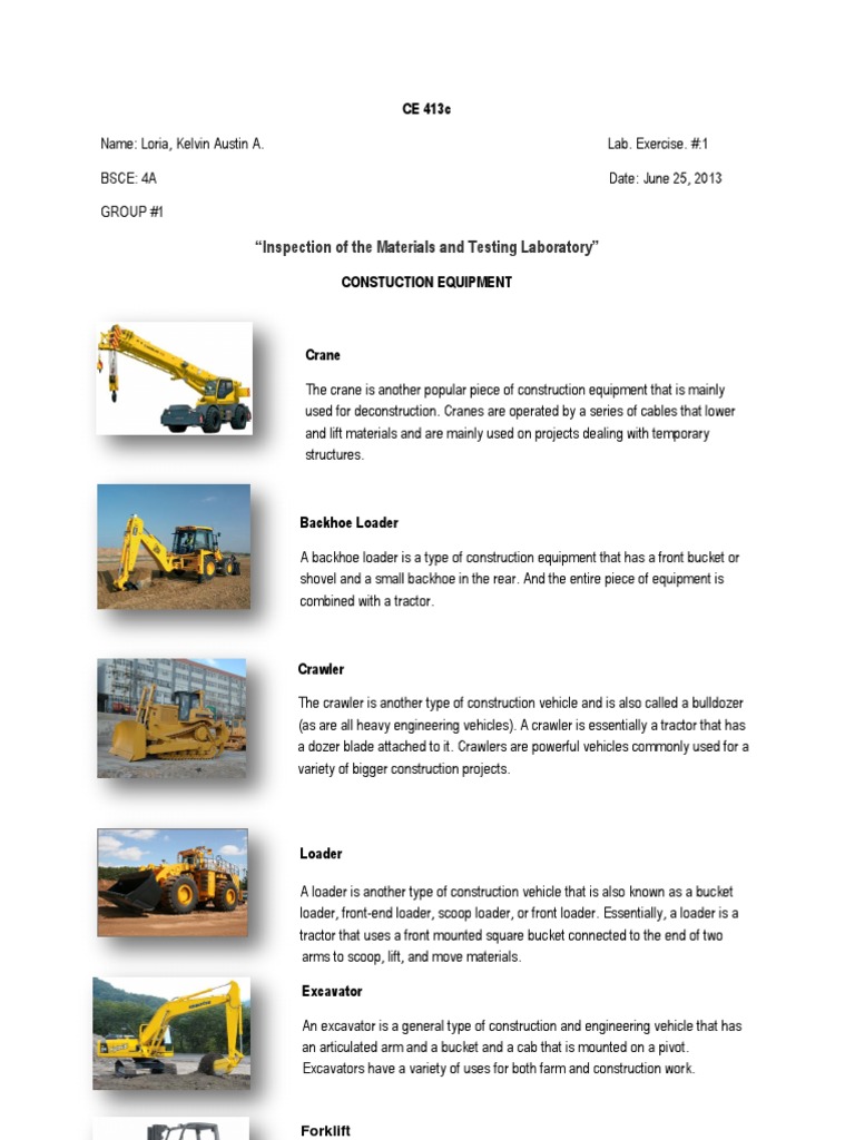 Construction Machine | PDF | Loader (Equipment) | Tractor