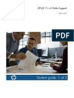 HP-UX 11i v3 Delta Support - Student Guide Part 1 