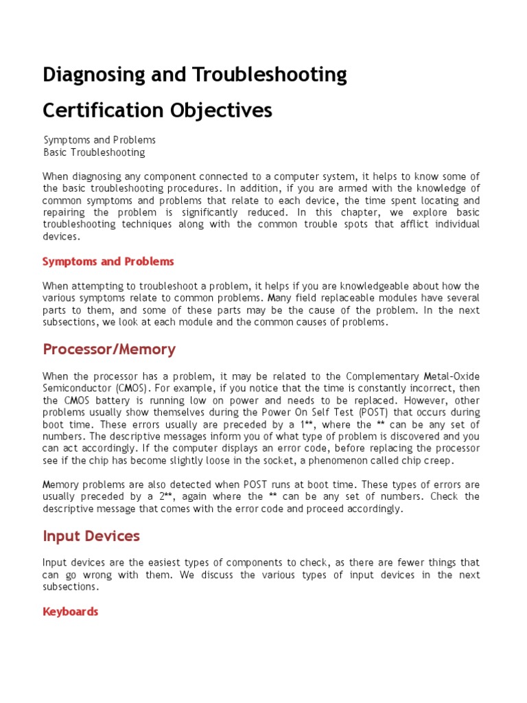 Computer Troubleshooting Guide | PDF | Troubleshooting | Printer ...