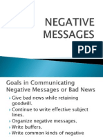 Negative Messages Goals