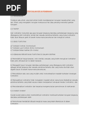 Surat Kerugian Dan Perbelanjaan Langsung Kpl
