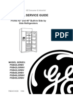 31-9125 GE Profile 42 and 48 Inch Built-In Side by Side Refrigerators Service Manual