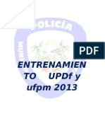 UPDF UFPM entrenamiento policía