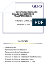 Factor de Potencia para El Diagnostico de Transfoirmadores