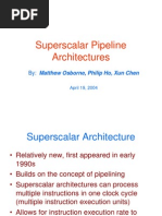 Superscalar Architectures